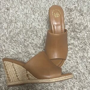 Vince Camuto Brown Wedge Sandals